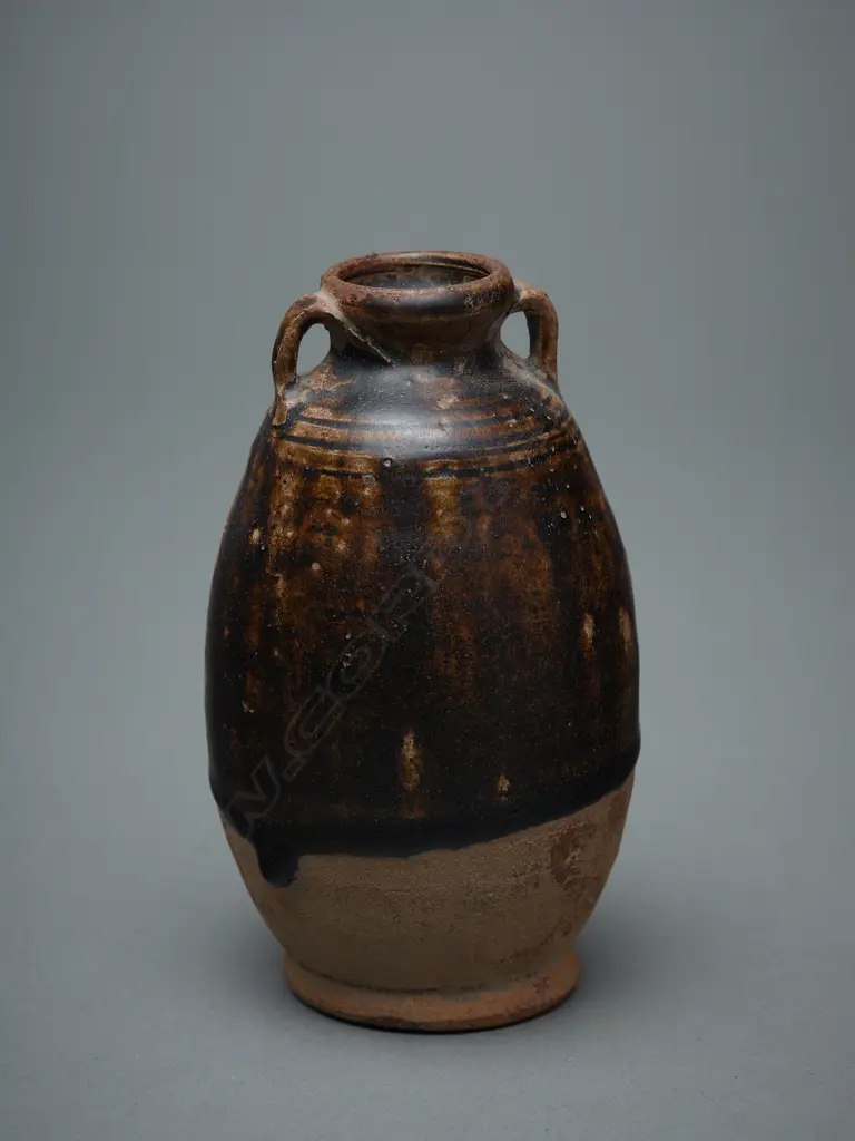 Stoneware bottle – Sawankhalok - c.14thC, Image 1++